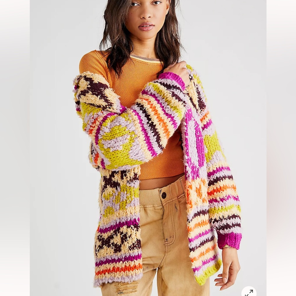 Free People Peggy Wool Blend Hooded Sweater